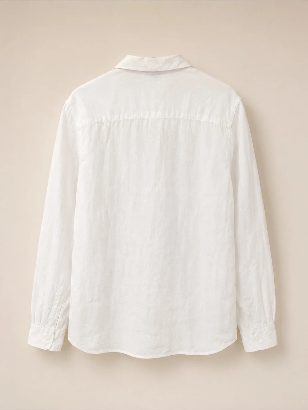 Club Room Luxury 100% Linen White Long Sleeve Shirt – Men’s XXL